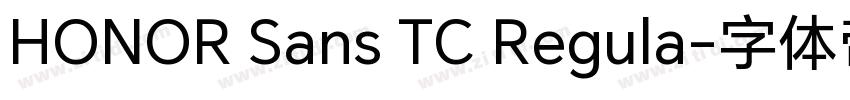 HONOR Sans TC Regula字体转换
